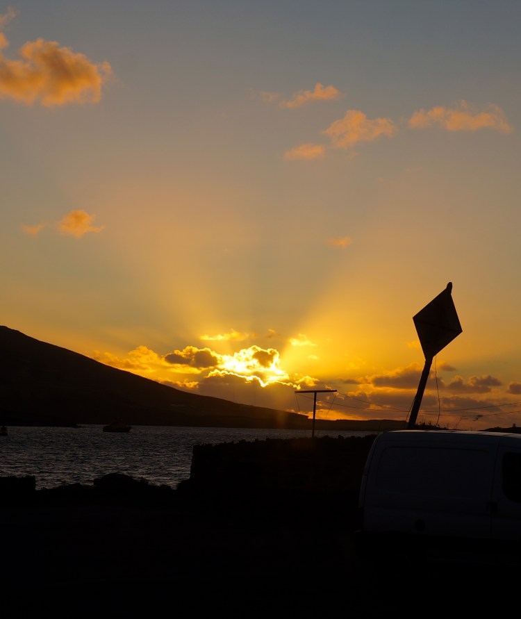 day's end - looking west over Valentia Island