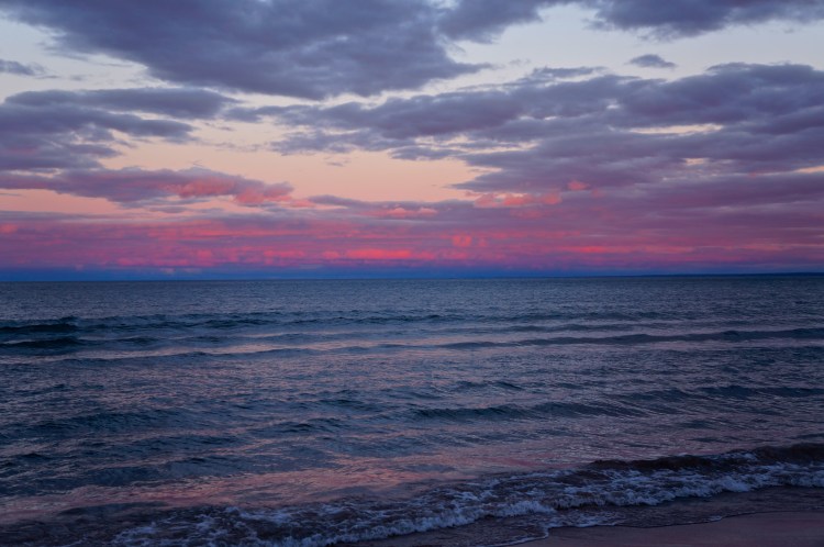 light before moon light - 9/22/2012 - Lake Superior