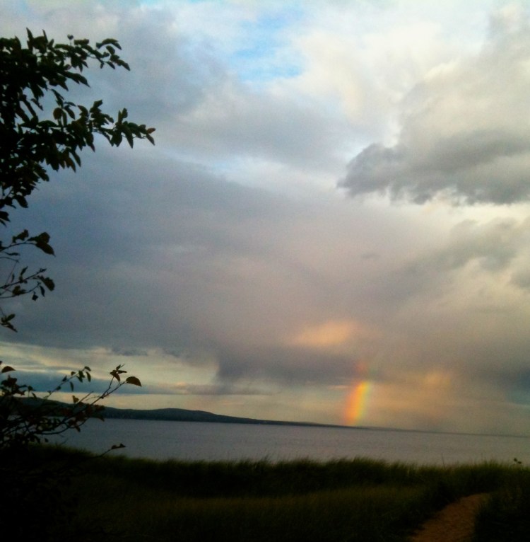 rainbow over Lake Superior - 9/20/2012