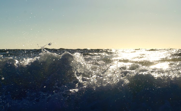 water, sun, sky - Nokomis Beach, October 20, 2012
