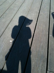 Patricia's picture of her shadow