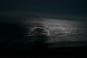 light dancing on a full moon over Lake Superior