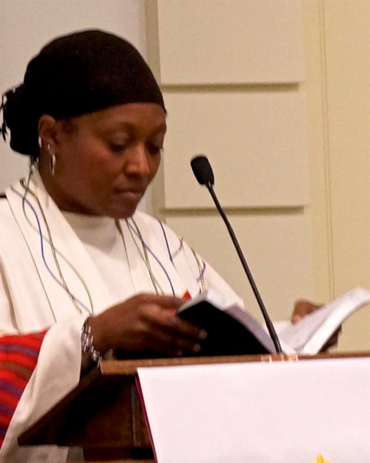 Karen Georgia Thompson preaching